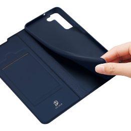 Skin Pro Holster Cover Flip Cover dangtelis, skirtas Samsung Galaxy S22 + (S22 Plus), mėlynas