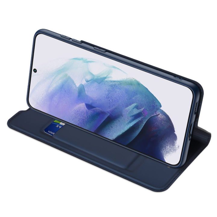 Skin Pro Holster Cover Flip Cover dangtelis, skirtas Samsung Galaxy S22 + (S22 Plus), mėlynas