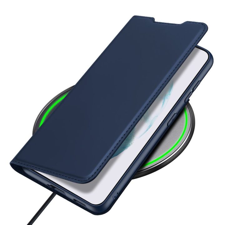 Skin Pro Holster Cover Flip Cover dangtelis, skirtas Samsung Galaxy S22 + (S22 Plus), mėlynas
