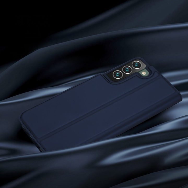 Skin Pro Holster Cover Flip Cover dangtelis, skirtas Samsung Galaxy S22 + (S22 Plus), mėlynas