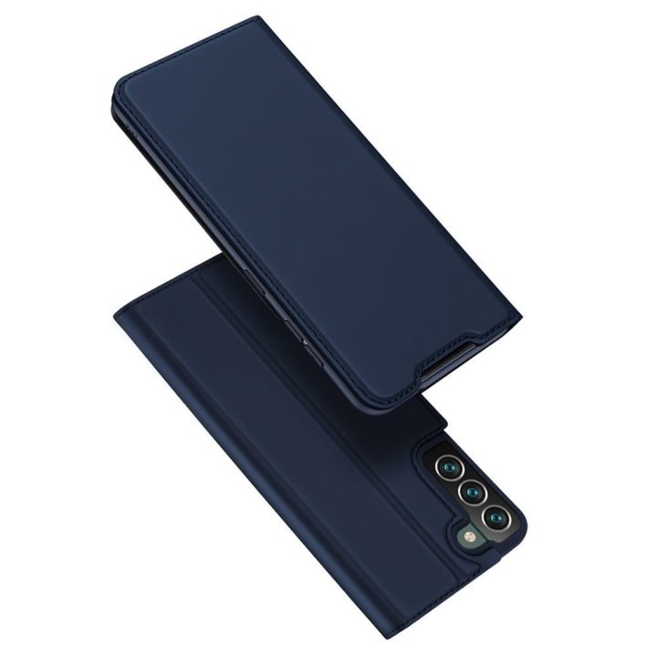 Skin Pro Holster Cover Flip Cover dangtelis, skirtas Samsung Galaxy S22 + (S22 Plus), mėlynas