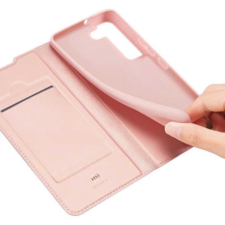 Skin Pro Holster dėklas, skirtas Samsung Galaxy S22 + (S22 Plus), rožinės spalvos