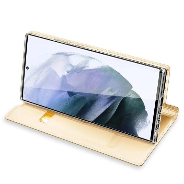 Skin Pro Holster dėklas, skirtas Samsung Galaxy S22 Ultra gold