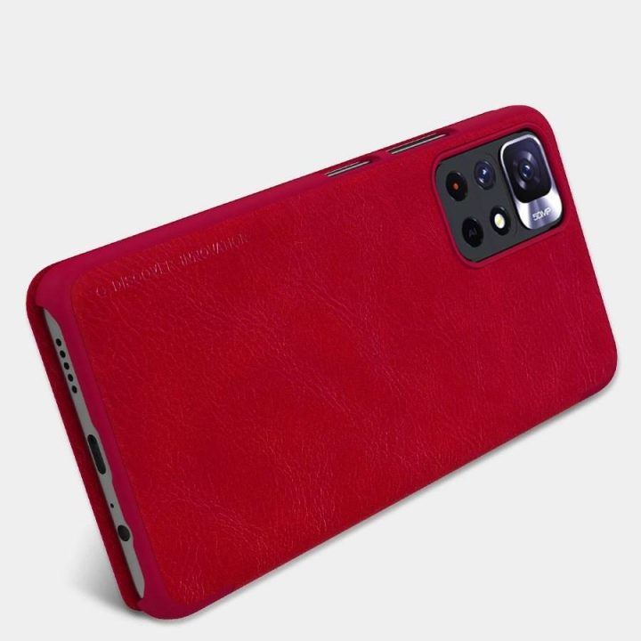 Nillkin Qin dėklas, skirtas Xiaomi Redmi Note 11T 5G / Note 11S 5G / Note 11 5G (Kinija) / Poco M4 Pro 5G fotoaparato apsauginis