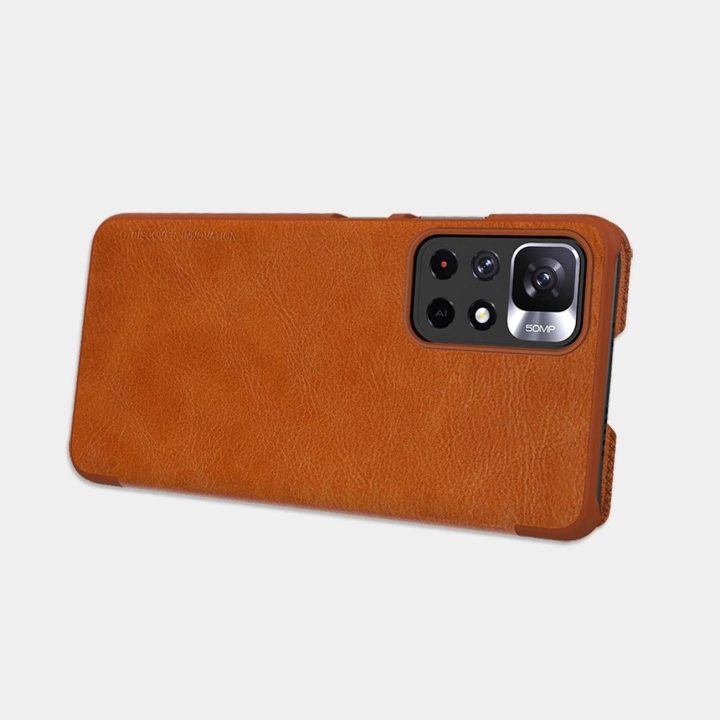 Nillkin Qin dėklas, skirtas Xiaomi Redmi Note 11T 5G / Note 11S 5G / Note 11 5G (Kinija) / Poco M4 Pro 5G fotoaparato apsauginis