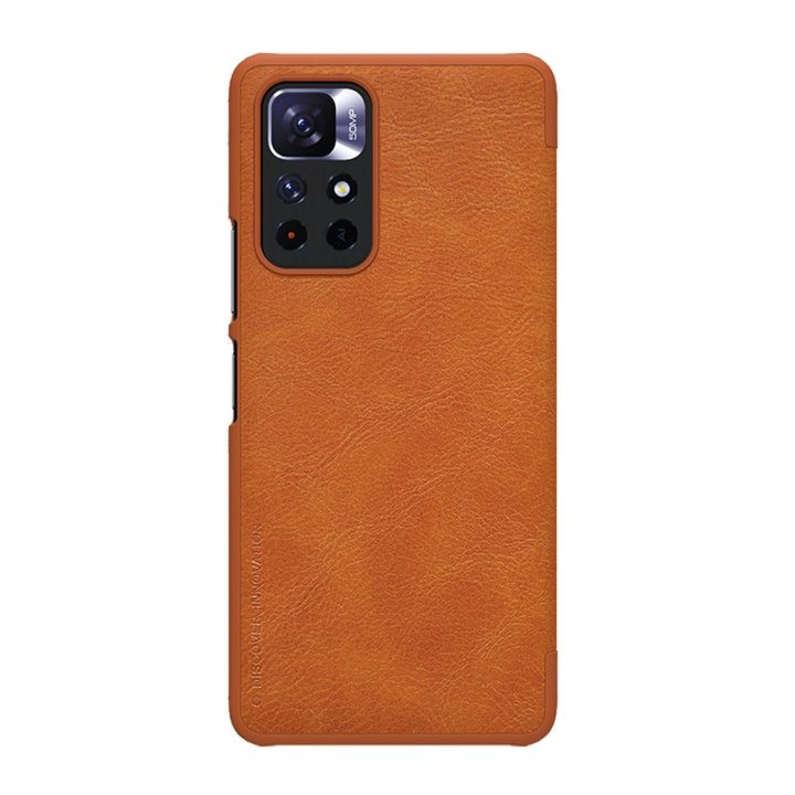 Nillkin Qin dėklas, skirtas Xiaomi Redmi Note 11T 5G / Note 11S 5G / Note 11 5G (Kinija) / Poco M4 Pro 5G fotoaparato apsauginis