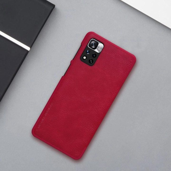 Nillkin Qin dėklas dangtelis skirtas Xiaomi Redmi Note 11 Pro+ (Kinija) / Redmi Note 11 Pro (Kinija) / Mi11i HyperCharge Camera
