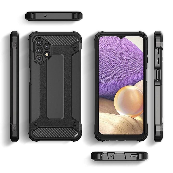 Hybrid Armor Case tvirtas, atsparus dėklas, skirtas Samsung Galaxy A73 , mėlynas