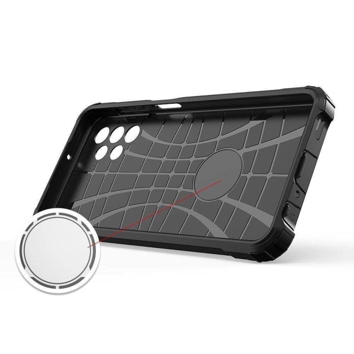 Hybrid Armor Case tvirtas, atsparus dėklas, skirtas Samsung Galaxy A73 , mėlynas