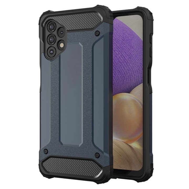 Hybrid Armor Case tvirtas, atsparus dėklas, skirtas Samsung Galaxy A73 , mėlynas