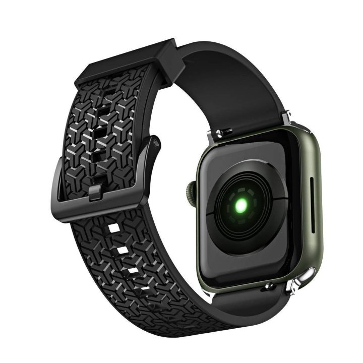 Laikrodžio dirželis Y dirželis, skirtas Apple Watch 7 / SE (41/40 / 38 mm) juosta laikrodžio juosta juoda