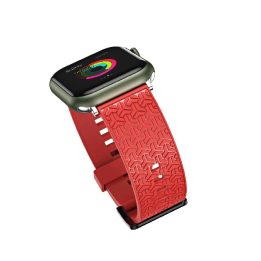 Laikrodžio dirželis Y dirželis, skirtas Apple Watch 7 / SE (45/44 / 42 mm) juosta laikrodžio juosta raudona