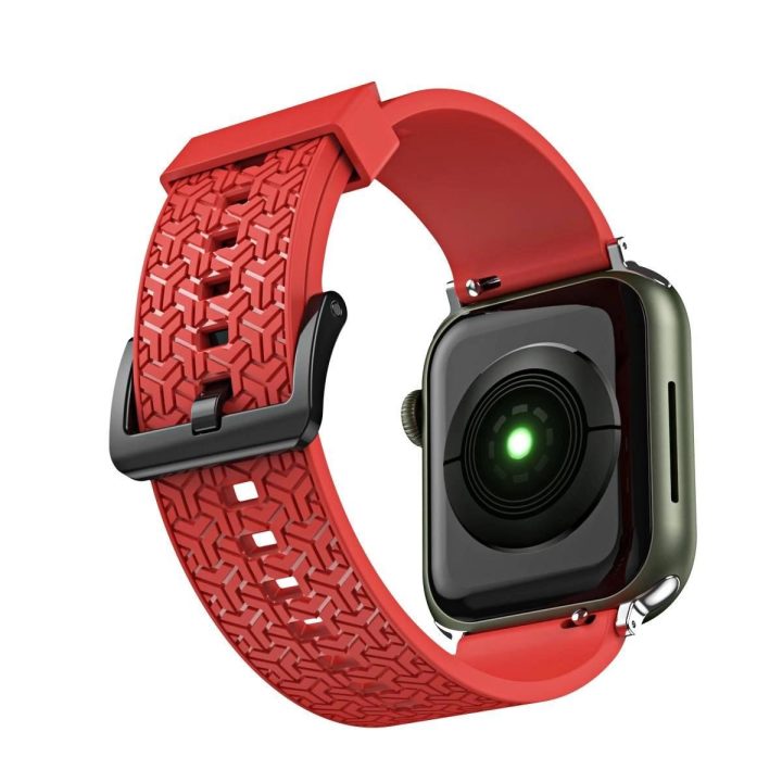 Laikrodžio dirželis Y dirželis, skirtas Apple Watch 7 / SE (45/44 / 42 mm) juosta laikrodžio juosta raudona