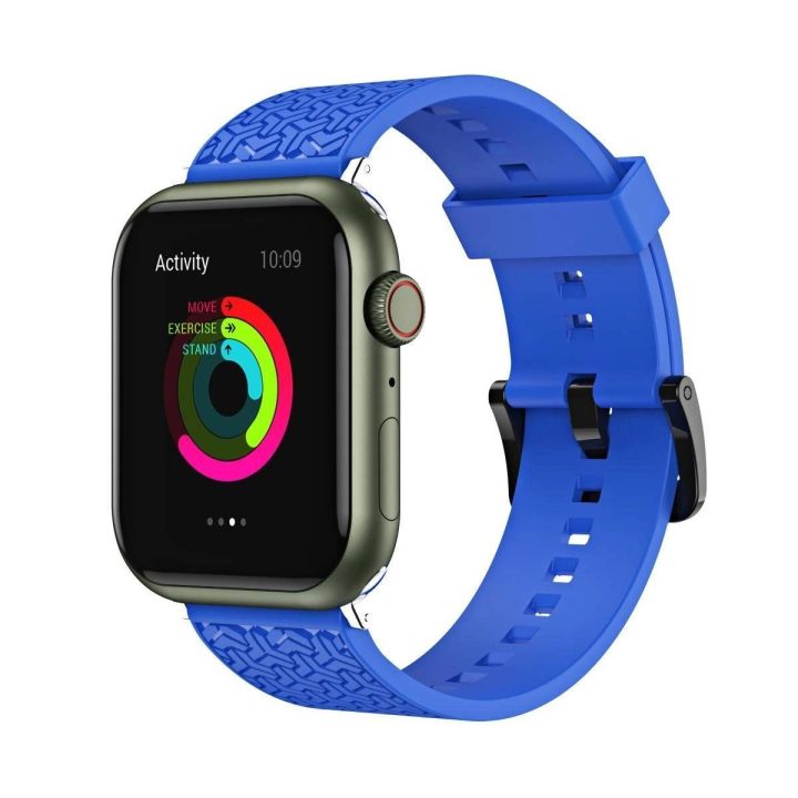 Laikrodžio dirželis Y dirželis, skirtas Apple Watch 7 / SE (45/44 / 42 mm) juosta laikrodžio juosta mėlyna