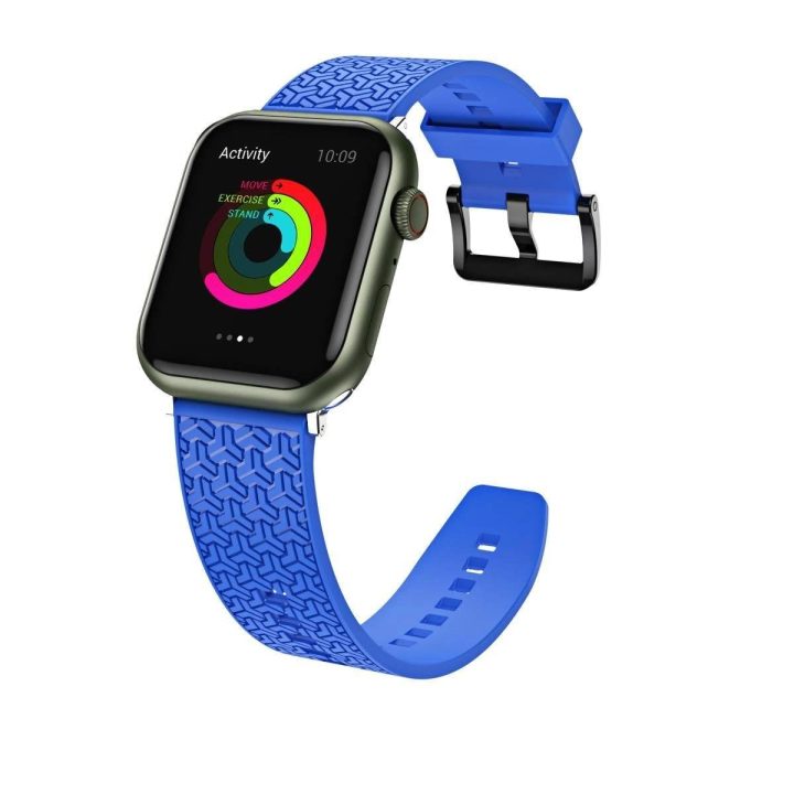 Laikrodžio dirželis Y dirželis, skirtas Apple Watch 7 / SE (45/44 / 42 mm) juosta laikrodžio juosta mėlyna