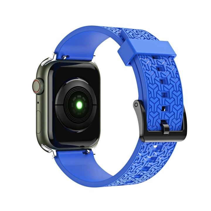 Laikrodžio dirželis Y dirželis, skirtas Apple Watch 7 / SE (45/44 / 42 mm) juosta laikrodžio juosta mėlyna