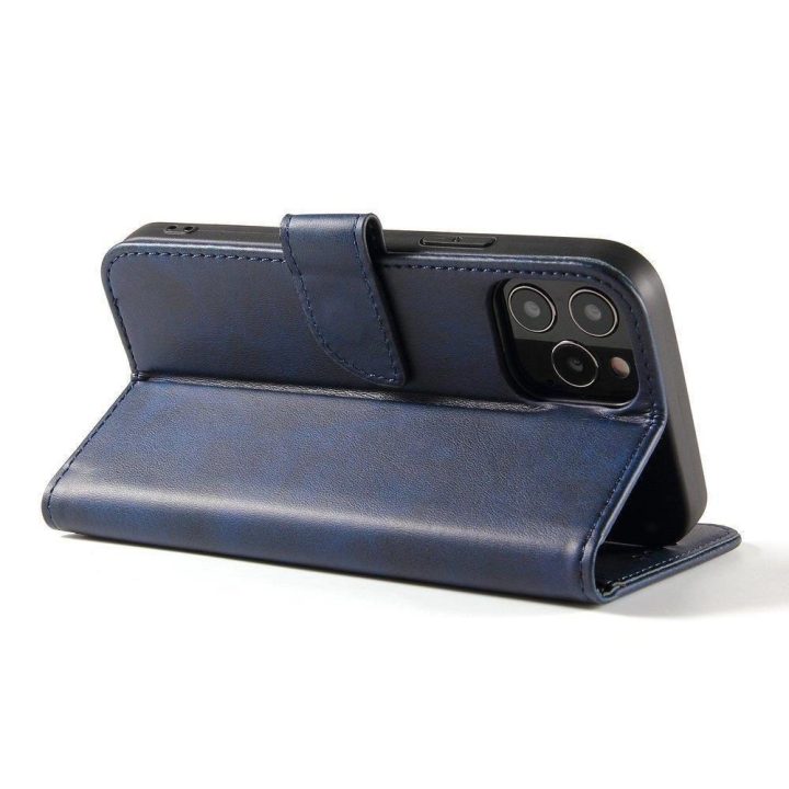 Magnetinis dėklas elegantiškas dėklas su atvartu ir stovo funkcija Poco M4 Pro 5G blue