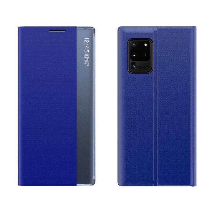 Naujas Sleep Case dėklas su stovo funkcija, skirtas Samsung Galaxy A53 5G , mėlynas
