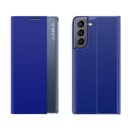 Naujas Sleep Case dėklas, skirtas Samsung Galaxy S22 + (S22 Plus) , mėlynas