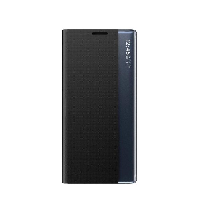 Naujas Sleep Case dėklas su stovo funkcija, skirtas Samsung Galaxy S22 + (S22 Plus), juodas