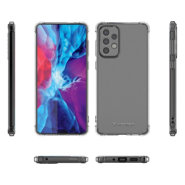 Samsung Galaxy A73 apsauginis šarvuotas dėklas nuo smūgių, skirtas Samsung Galaxy A73 , skaidrus