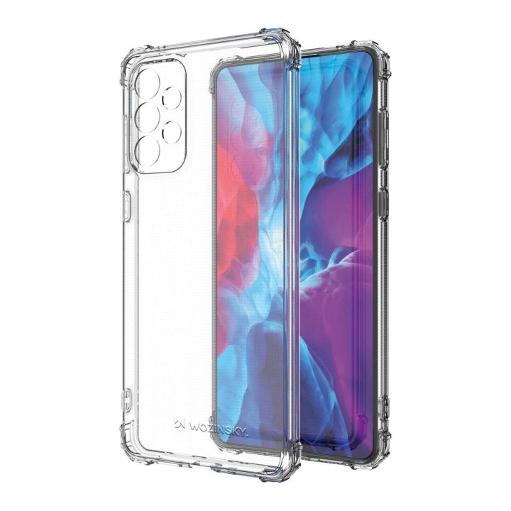 Samsung Galaxy A73 apsauginis šarvuotas dėklas nuo smūgių, skirtas Samsung Galaxy A73 , skaidrus
