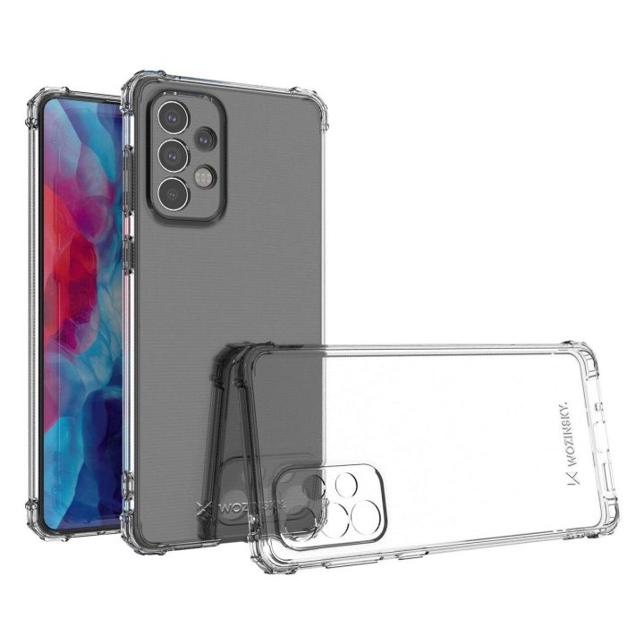 Samsung Galaxy A73 apsauginis šarvuotas dėklas nuo smūgių, skirtas Samsung Galaxy A73 , skaidrus