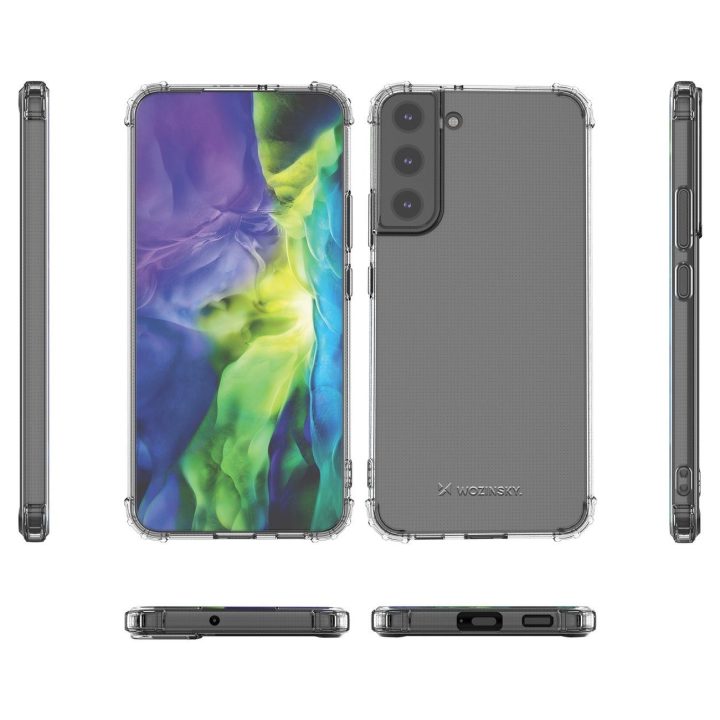 Samsung Galaxy S22 + (S22 Plus) apsauginis šarvuotas dėklas nuo smūgių, skaidrus