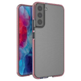 Samsung Galaxy S22 + (S22 Plus) pavasarinis korpuso dangtelis Gelinis dangtelis su spalvotu rėmeliu, skirtas Samsung Galaxy S22