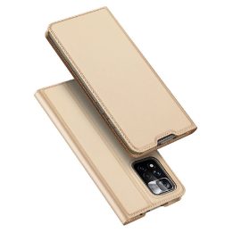 Skin Pro Holster dėklo dangtelis Flip Poco M4 Pro 5G auksinis