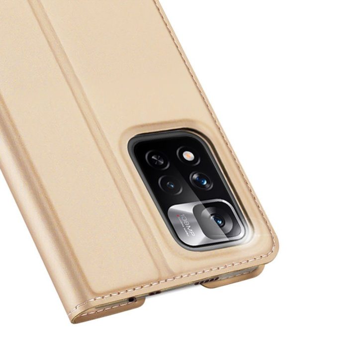 Skin Pro Holster dėklo dangtelis Flip Poco M4 Pro 5G auksinis
