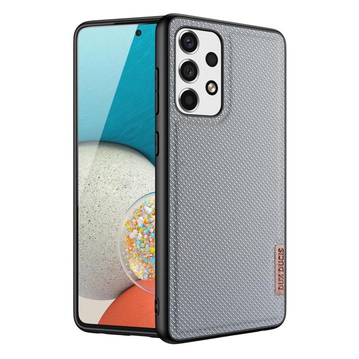 Fino dėklas pagamintas iš nailono medžiagos, skirtas Samsung Galaxy A73 , mėlynos spalvos
