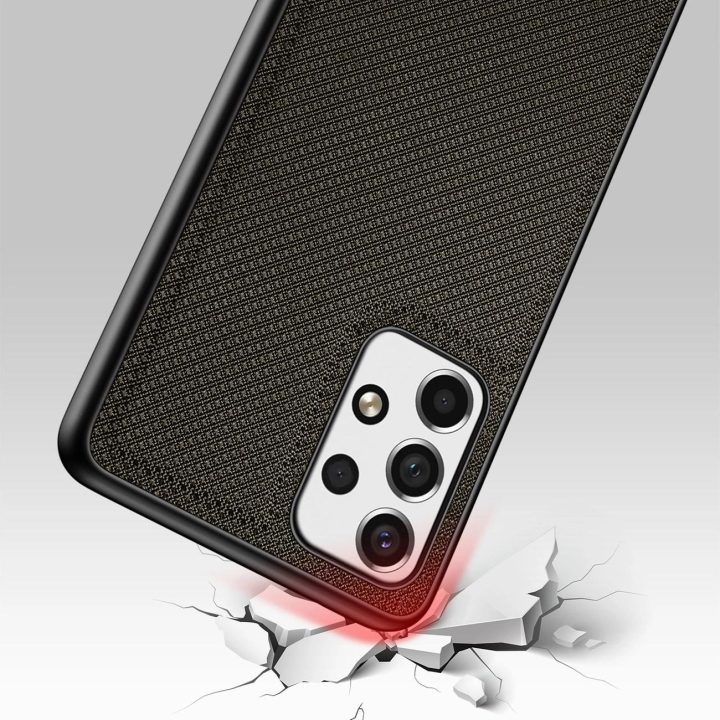 Fino dėklas pagamintas iš nailono medžiagos, skirtas Samsung Galaxy A73 green