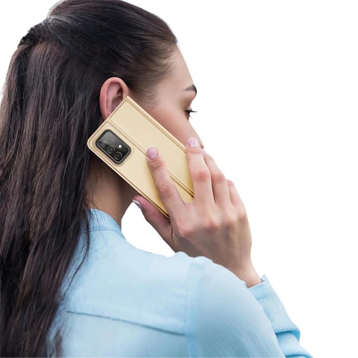 Skin Pro Holster Cover Flip Cover dangtelis, skirtas Samsung Galaxy A73 , auksinis