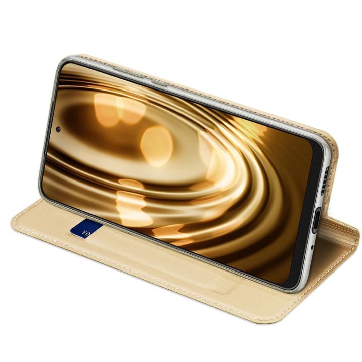 Skin Pro Holster Cover Flip Cover dangtelis, skirtas Samsung Galaxy A73 , auksinis