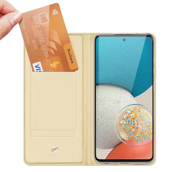 Skin Pro Holster Cover Flip Cover dangtelis, skirtas Samsung Galaxy A73 , auksinis