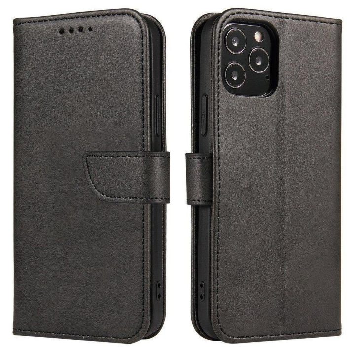 Magnetinis dėklas elegantiškas dėklas su atvartu ir stovo funkcija OnePlus Nord N20 5G juodas