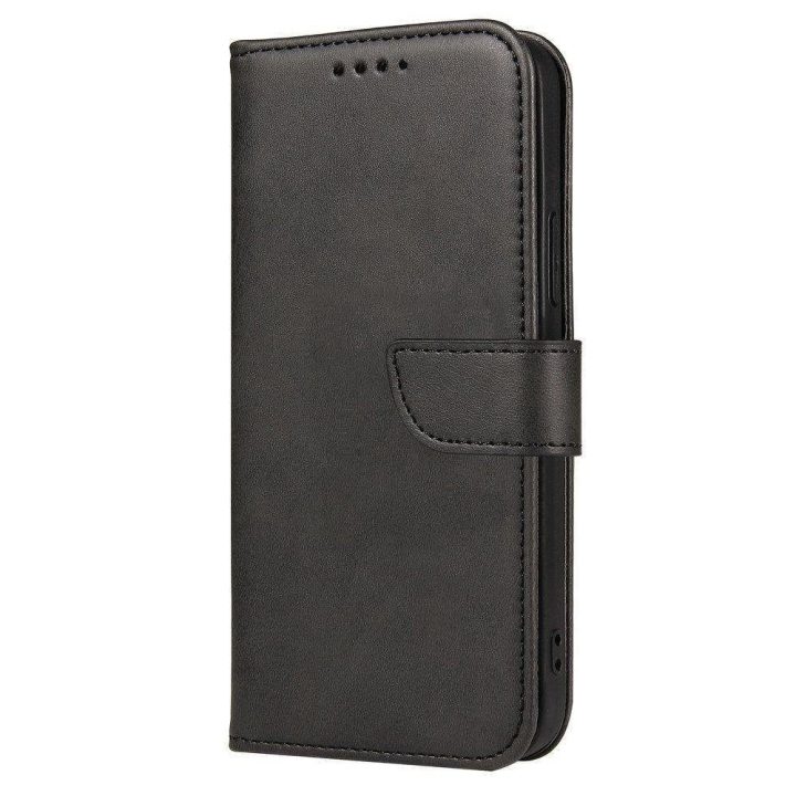 Magnetinis dėklas elegantiškas dėklas su atvartu ir stovo funkcija OnePlus Nord N20 5G juodas