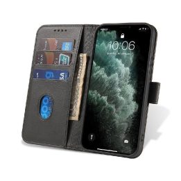 Magnetinis dėklas elegantiškas dėklas su atvartu ir stovo funkcija OnePlus Nord N200 5G juodas