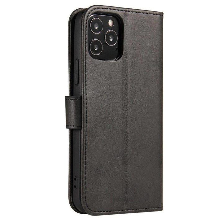 Magnetinis dėklas elegantiškas dėklas su atvartu ir stovo funkcija OnePlus Nord N200 5G juodas