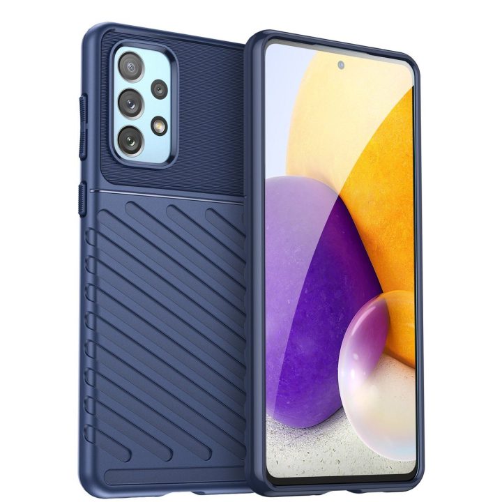 Thunder Case lankstus šarvuotas dangtelis Samsung Galaxy A73 , mėlynas