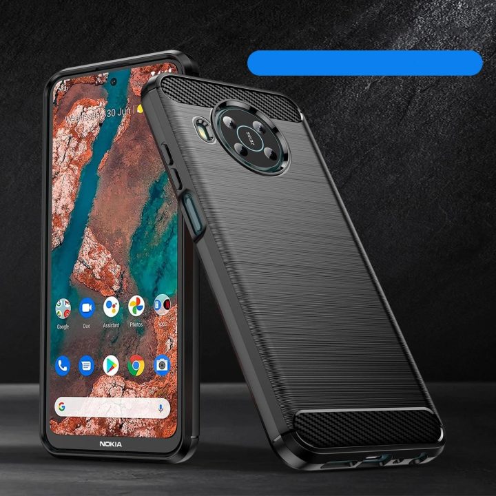 Carbon Case Lankstus dangtelis Nokia X100 black
