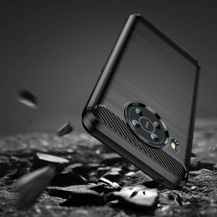 Carbon Case Lankstus dangtelis Nokia X100 black
