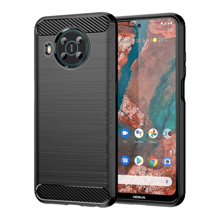 Carbon Case Lankstus dangtelis Nokia X100 black