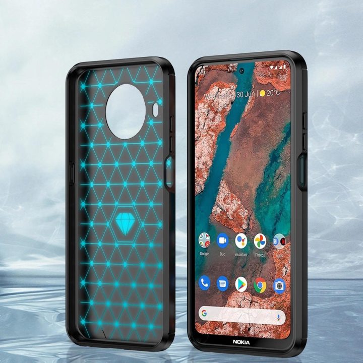 Carbon Case Lankstus dangtelis Nokia X100 black