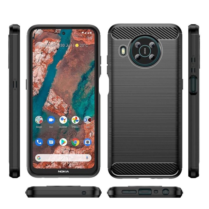 Carbon Case Lankstus dangtelis Nokia X100 black