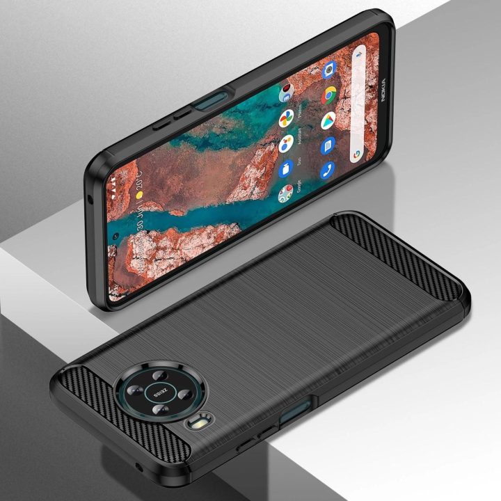 Carbon Case Lankstus dangtelis Nokia X100 black