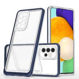 Skaidrus 3in1 korpusas Samsung Galaxy A13 5G Frame Gel Cover Blue
