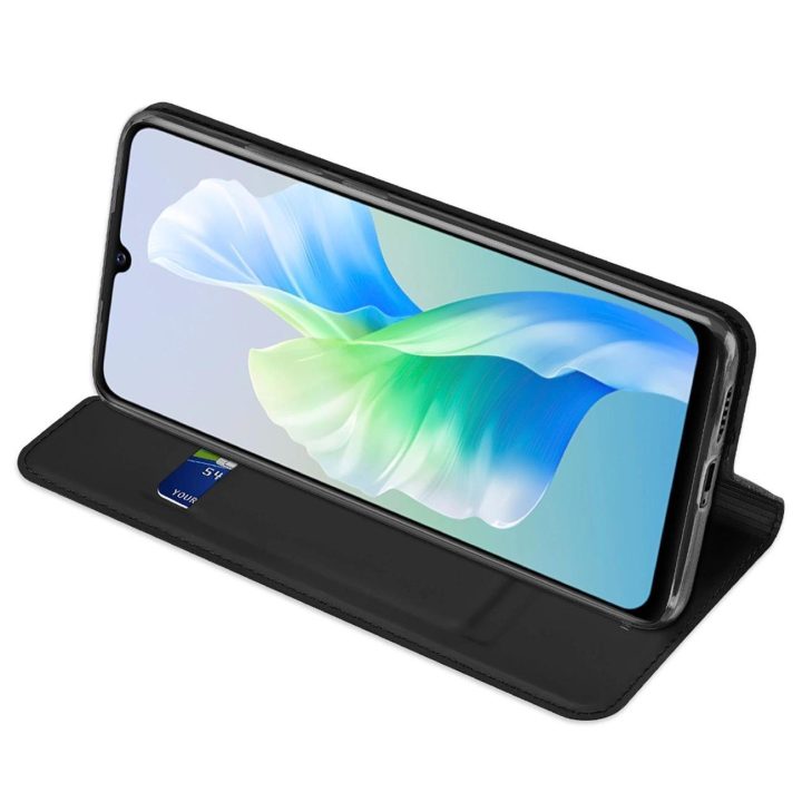 Skin Pro Holster dėklo dangtelis su atvartu Vivo V23e juodas