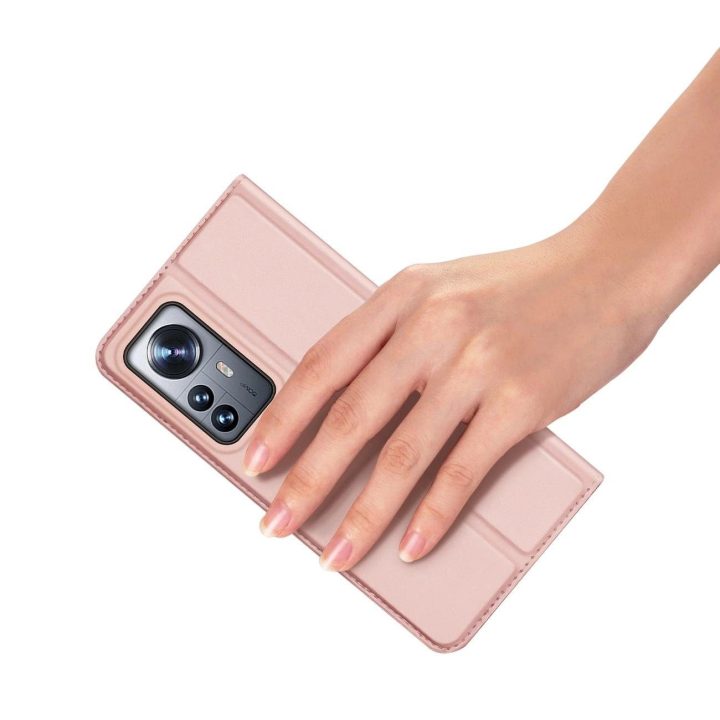 Skin Pro Holster dangtelis Flip Cover , skirtas Xiaomi 12 Pro , rožinės spalvos